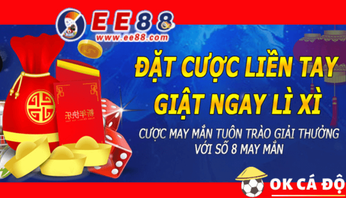 Khuyến mãi cơn mưa lì xì tại EE88